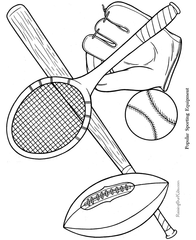Printable Sports Coloring Pages
 Ausmalbilder für Kinder Malvorlagen und malbuch • Sports