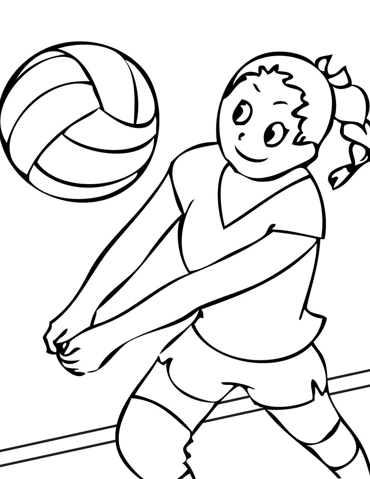 Printable Sports Coloring Pages
 Sports Coloring Pages For Kids