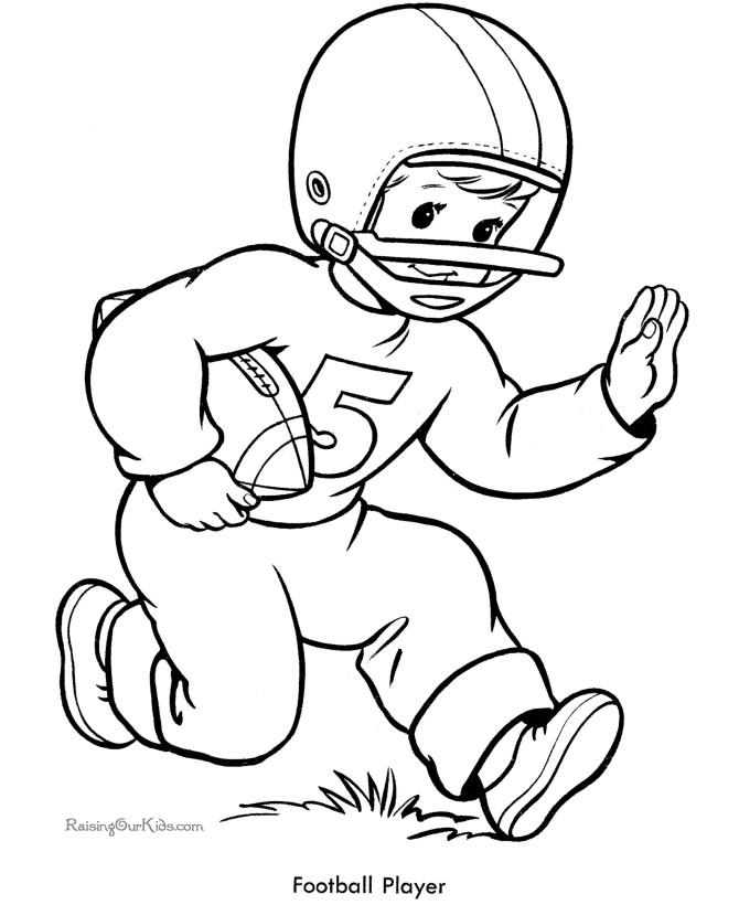 Printable Sports Coloring Pages
 Football Coloring Pages & Sheets for Kids