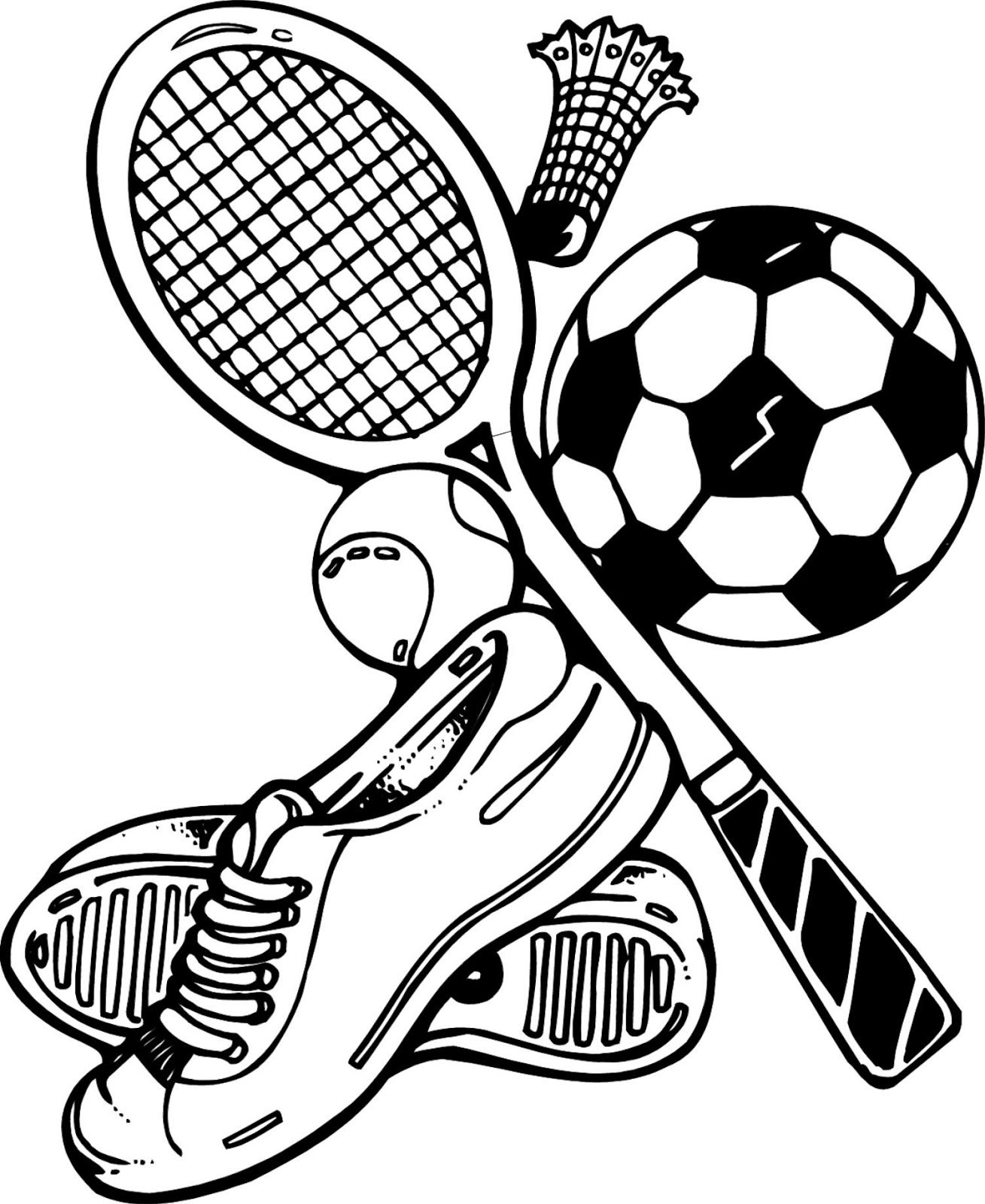 Printable Sports Coloring Pages
 Free Printable Sports Coloring Pages