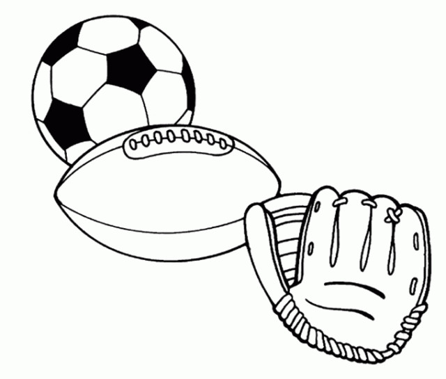 Printable Sports Coloring Pages
 Sports balls Free Printable Coloring Pages