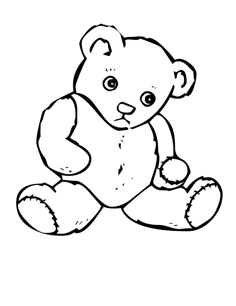 Printable Teddy Bear Coloring Pages
 Free Printable Teddy Bear Coloring Pages For Kids