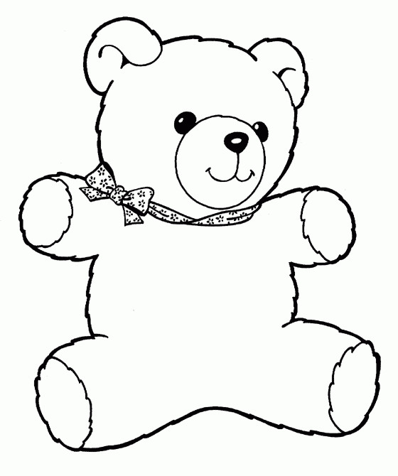 Printable Teddy Bear Coloring Pages
 Teddy bear Free Printable Coloring Pages