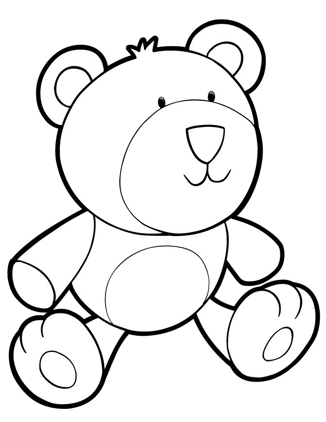 Printable Teddy Bear Coloring Pages
 Teddy Bear Coloring Pages For Kids