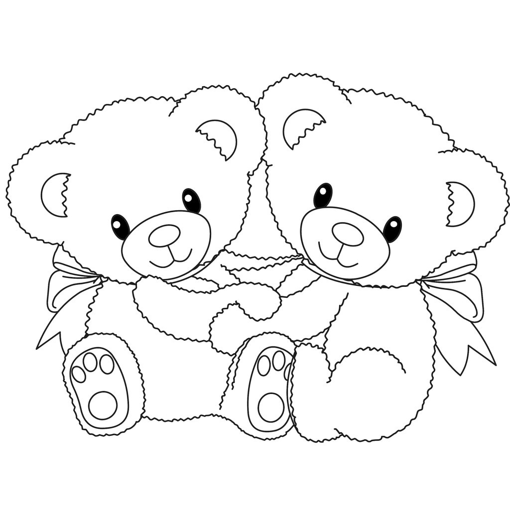 Printable Teddy Bear Coloring Pages
 Free Printable Teddy Bear Coloring Pages For Kids