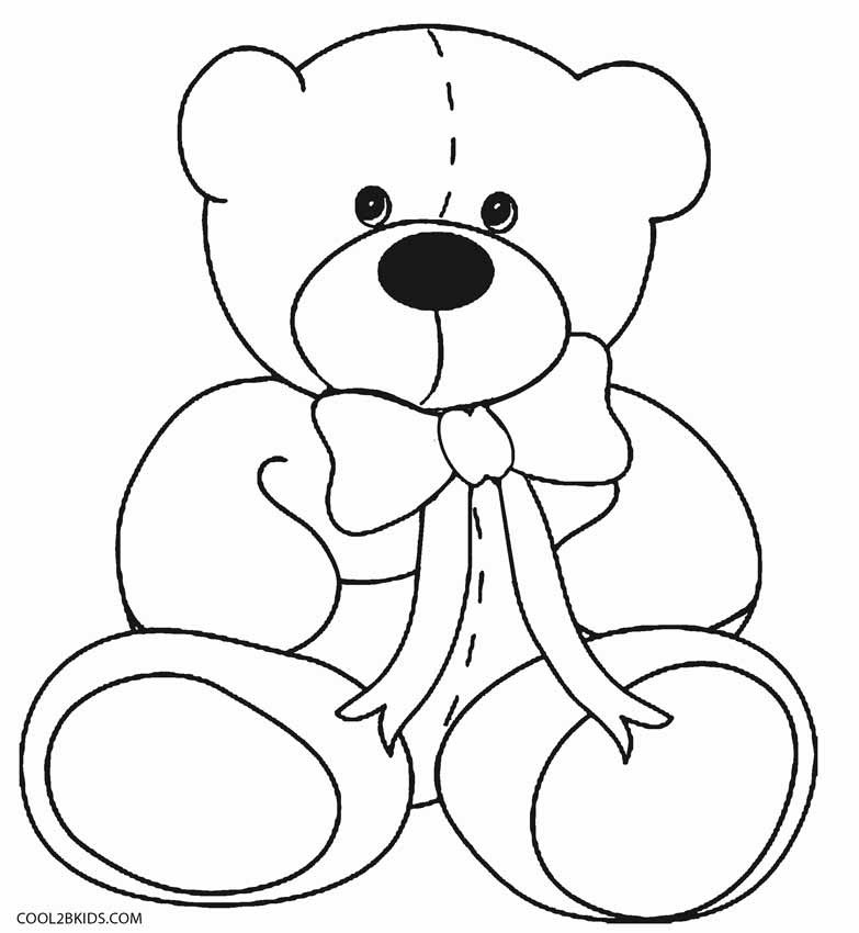 Printable Teddy Bear Coloring Pages
 Printable Teddy Bear Coloring Pages For Kids