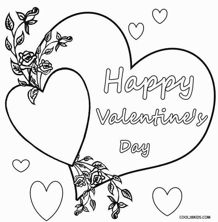 Printable Valentine Day Coloring Pages
 Printable Valentine Coloring Pages For Kids