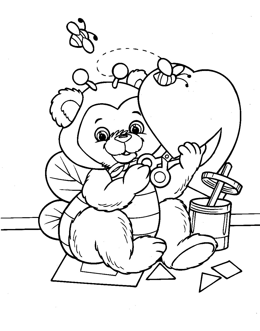 Printable Valentine Day Coloring Pages
 Free Printable Valentine Coloring Pages For Kids