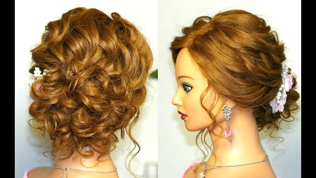 Prom Hairstyle Updo
 Prom wedding hairstyle curly updo for long medium hair