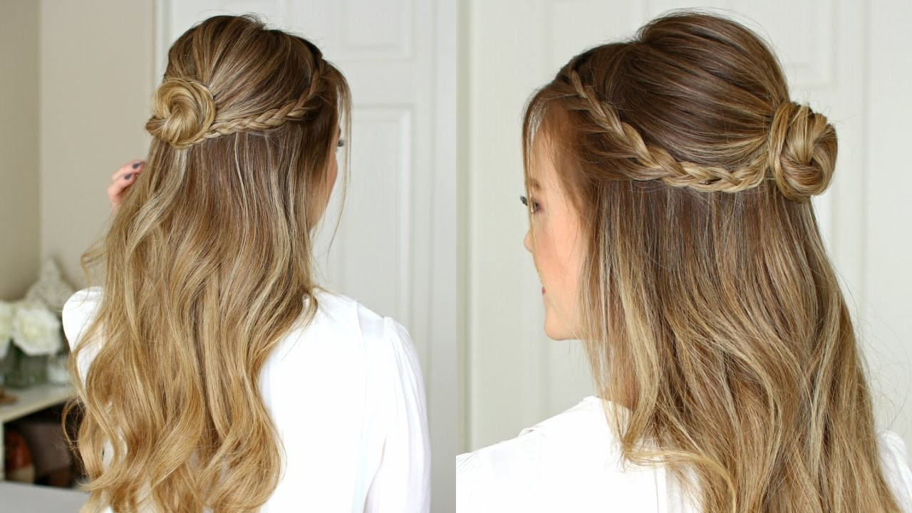 Prom Hairstyles Down
 Easy Half Up Prom Hairstyle
