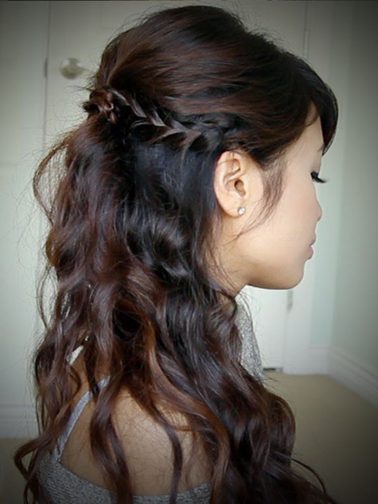 Prom Hairstyles Down Short Hair
 Half Up And Down Hairstyles For Prom
