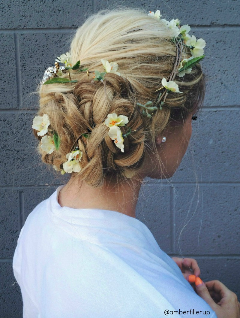 Prom Hairstyles With Flowers
 Prom Wedding Flower Up do Tutorial Barefoot Blonde by