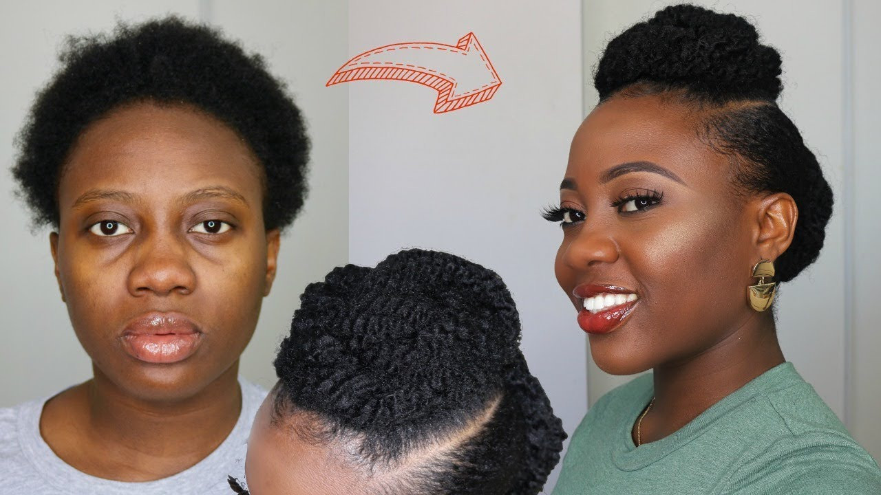 Protective Natural Hairstyles For Short Hair
 SIMPLE Protective Style For Short 4C Natural Hair Tutorial