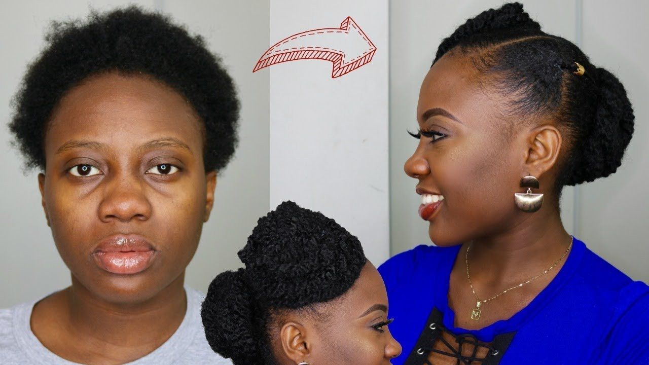 Protective Natural Hairstyles For Short Hair
 EASY Natural Protective Hairstyle