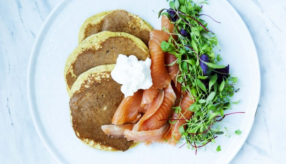Protein In Smoked Salmon
 Protein Pancakes with Smoked Salmon and Goat Cheese