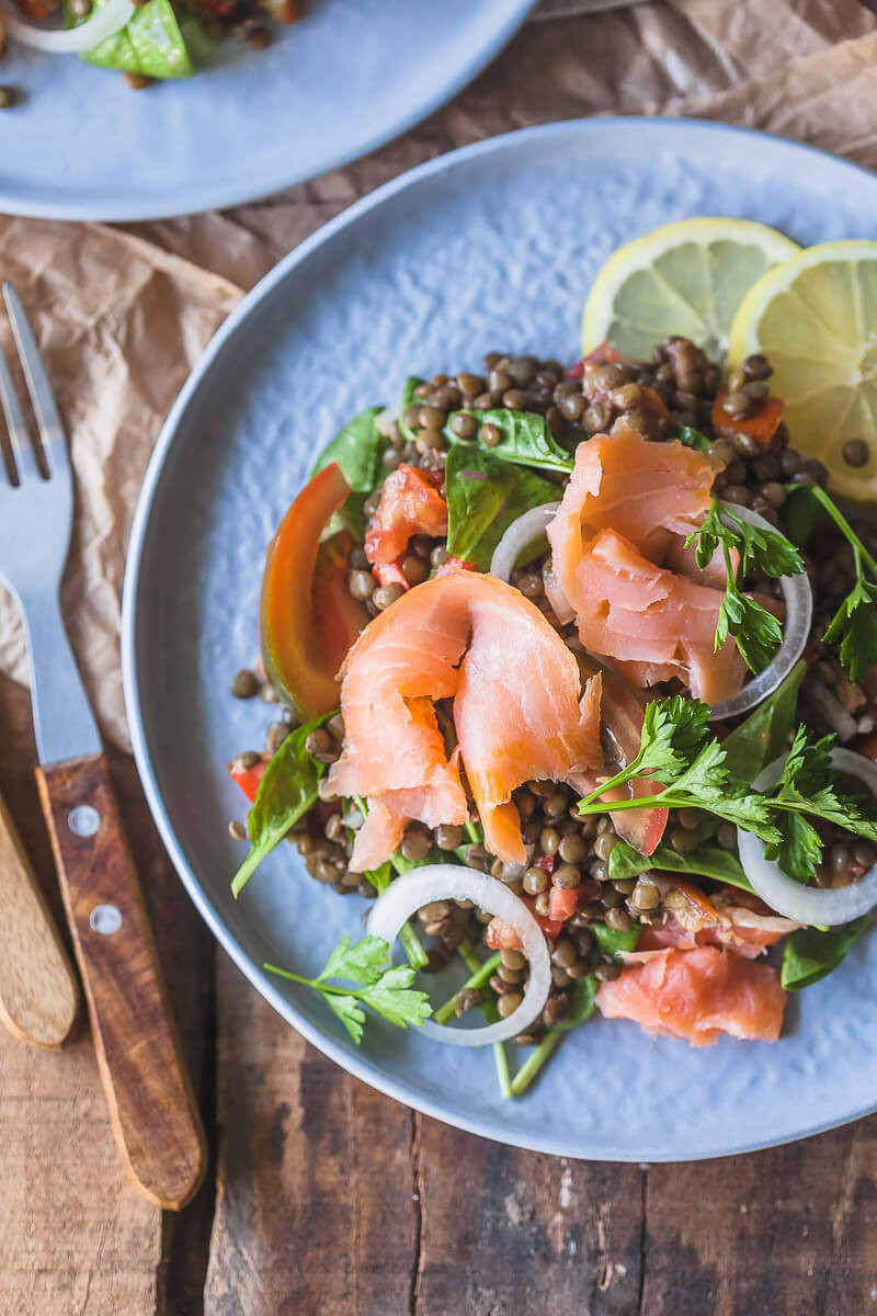 Protein In Smoked Salmon
 Low Carb Smoked Salmon Lentil Salad Vibrant Plate