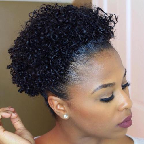Puff Hairstyles For Short Natural Hair
 75 Most Inspiring Natural Hairstyles for Short Hair in 2017