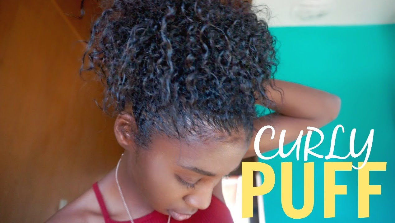 Puff Hairstyles For Short Natural Hair
 How To Curly Puff For Short & Medium Length Natural Hair