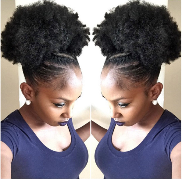 Puff Hairstyles For Short Natural Hair
 Pin by Black Hair Information Coils Media Ltd on Natural