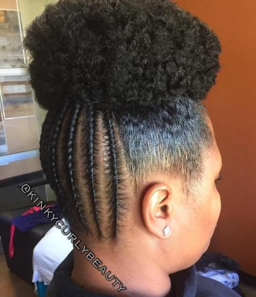 Puff Hairstyles For Short Natural Hair
 50 Cute Updos for Natural Hair in 2019
