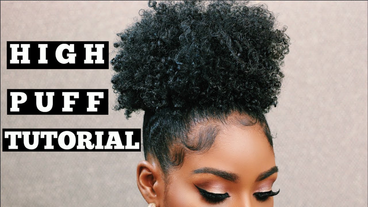 Puff Hairstyles For Short Natural Hair
 High Puff Tutorial on Short Natural Hair How To Refresh