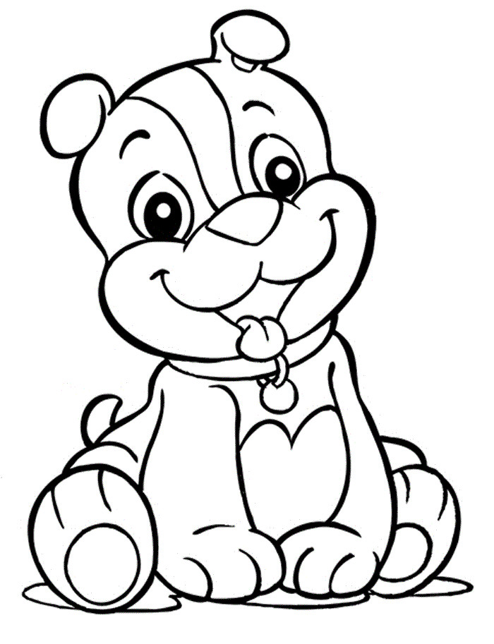 Puppy Coloring Pages For Kids
 Free Puppies To Print Download Free Clip Art