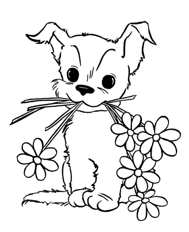 Puppy Coloring Pages For Kids
 Cute Puppy Coloring Pages For Kids – Free Printable