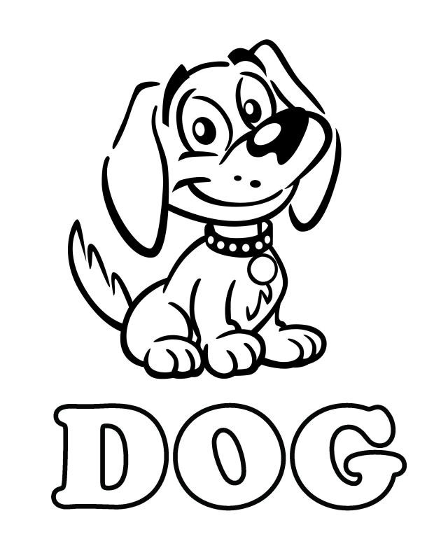 Puppy Coloring Pages For Kids
 Dog Free Printable Coloring Pages
