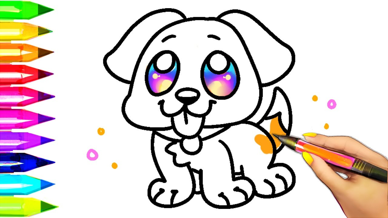 Puppy Coloring Pages For Kids
 Easy Dog Coloring Pages for Kids