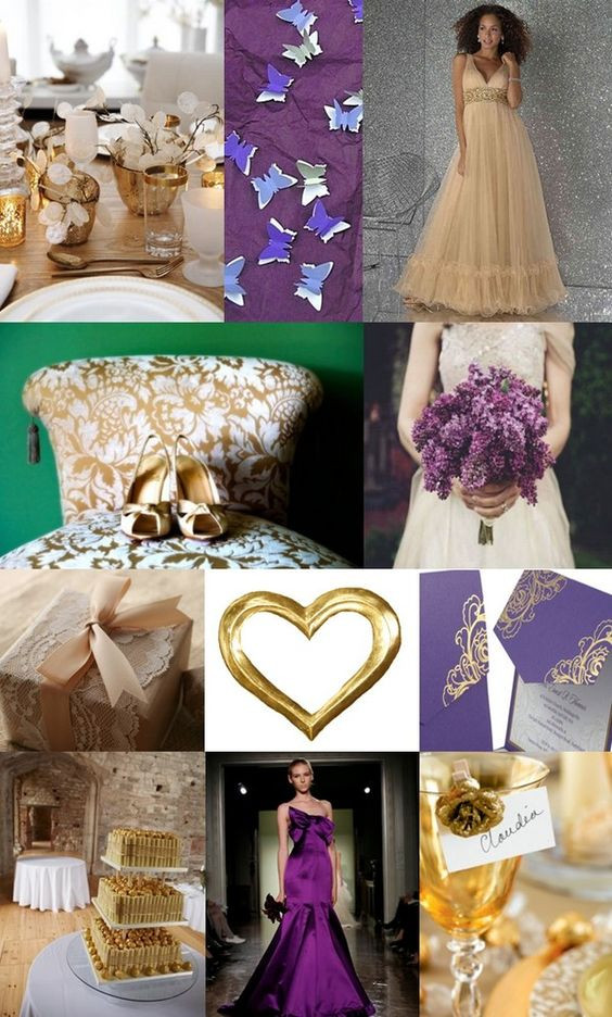Purple And Gold Wedding Theme
 Purple and Gold Wedding Theme from The Wedding munity
