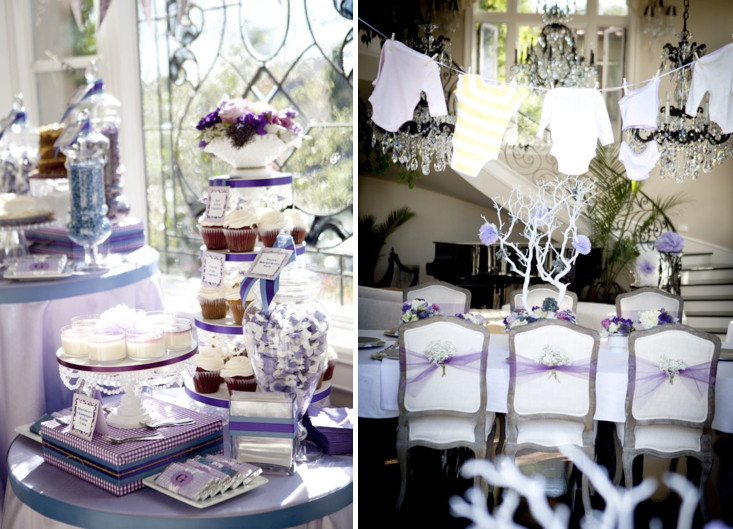 Purple Baby Shower Decor
 Baby Shower Themes For Girls