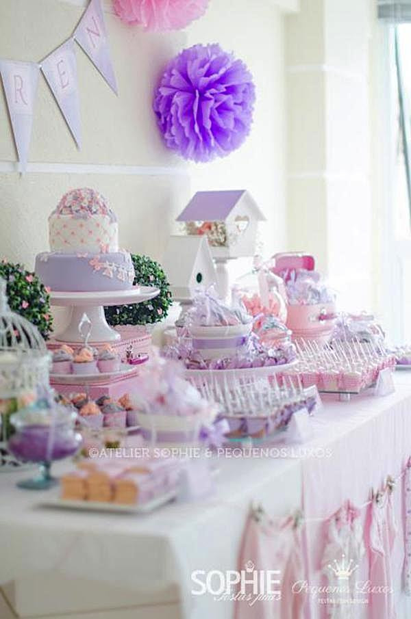 Purple Baby Shower Decor
 Kara s Party Ideas Pink Lilac Purple Butterfly Flowers