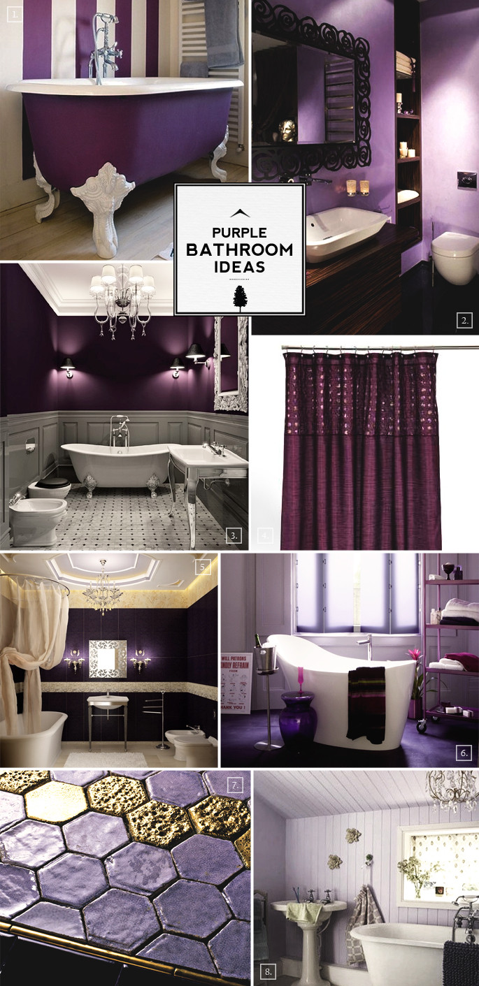 Purple Bathroom Decor
 Color Guide Purple Bathroom Ideas and Designs