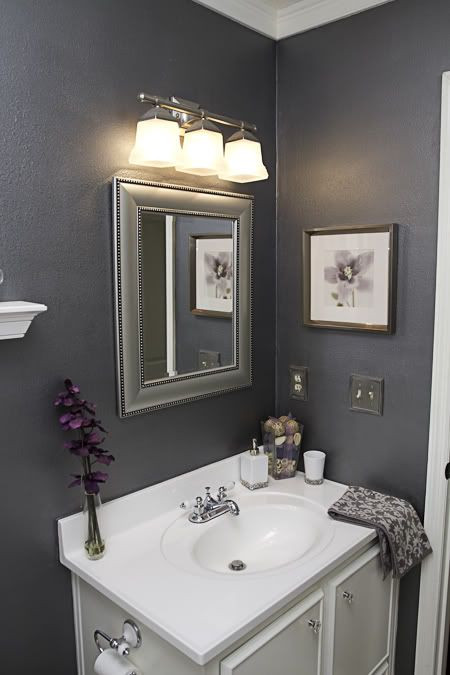 Purple Bathroom Decor
 Tiles For Miles – Our Guest Bath Remodel
