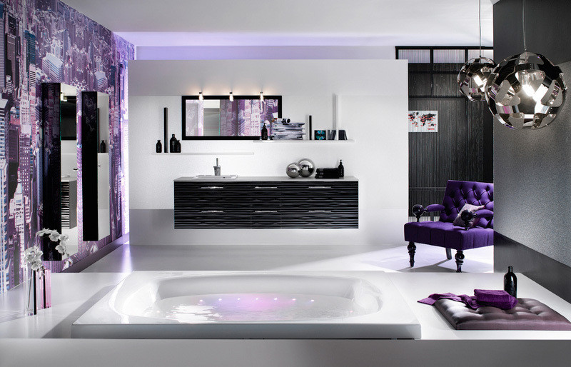 Purple Bathroom Decor
 Mesmerizing Purple Bathroom Designs
