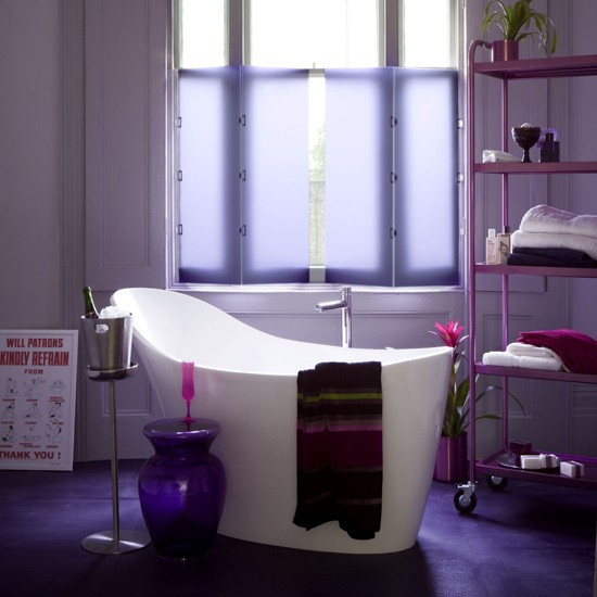 Purple Bathroom Decor
 Purple bathroom