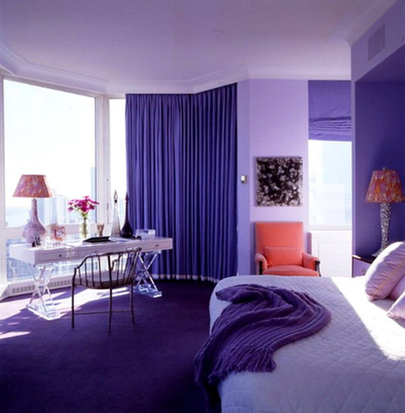Purple Paint Color For Bedroom
 bedroom for adults