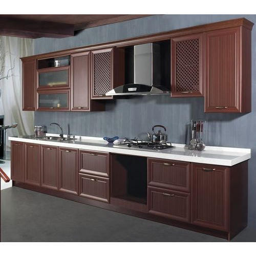 Pvc Kitchen Cabinets
 Brown Classical PVC Kitchen Cabinets Rs 750 square feet