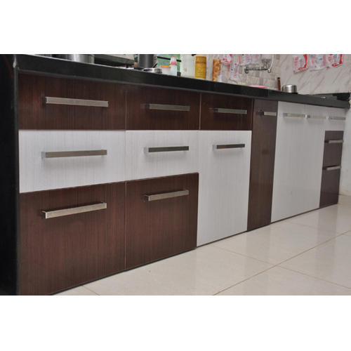 Pvc Kitchen Cabinets
 Raunaq Brown And White Modern PVC Kitchen Cabinets Rs 350