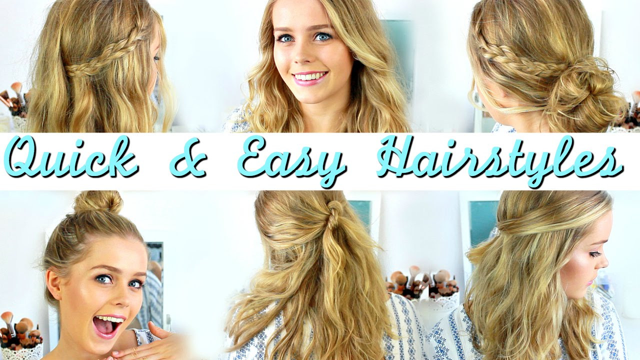Quick And Easy Hairstyles For Medium Length Hair
 Quick Easy Heatless Hairstyles How To Style Medium