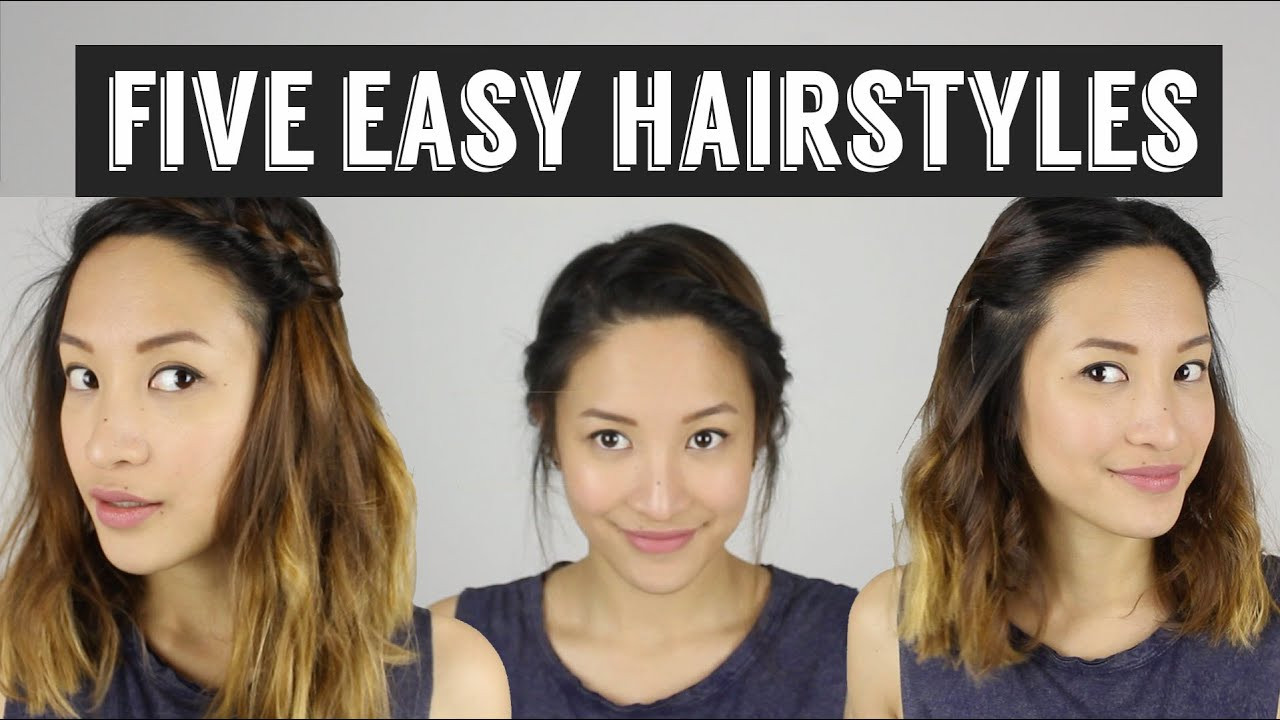 Quick And Easy Hairstyles For Medium Length Hair
 Five Quick & Easy Hairstyles