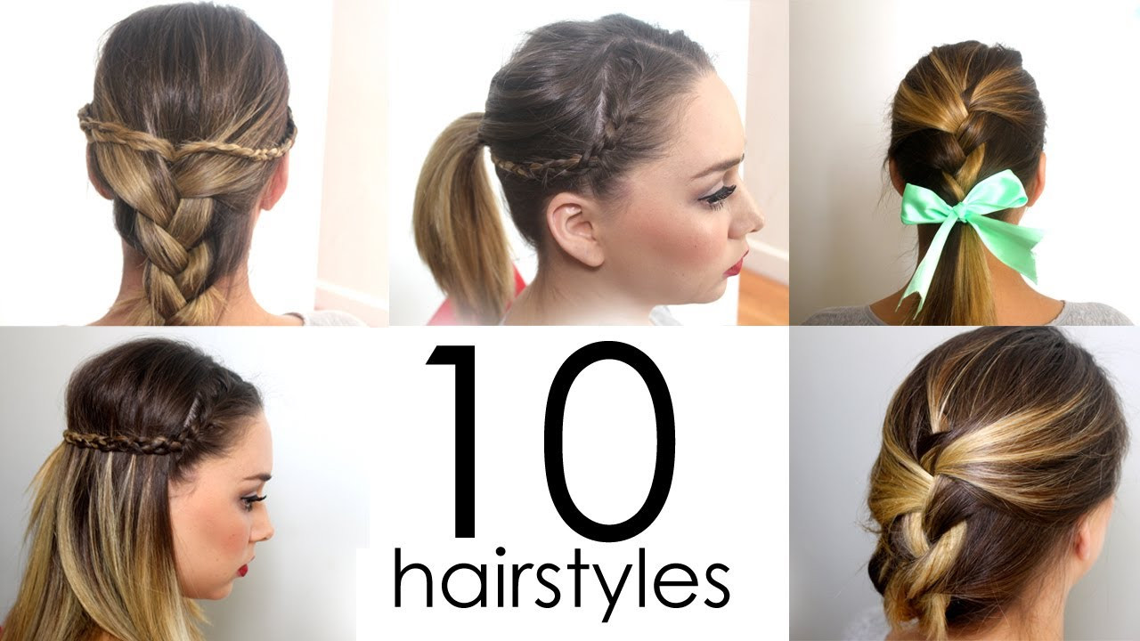 Quick And Easy Hairstyles For Medium Length Hair
 10 Quick & Easy Everyday Hairstyles in 5 minutes