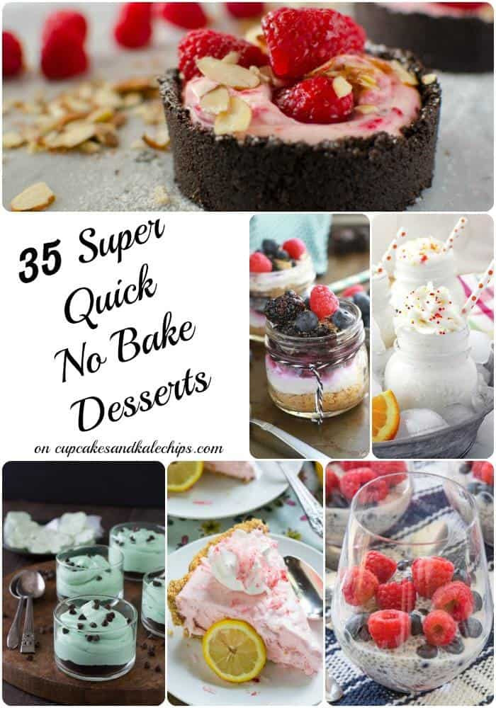 Quick And Easy No Bake Desserts
 Quick No Bake Dessert Recipes Cupcakes & Kale Chips