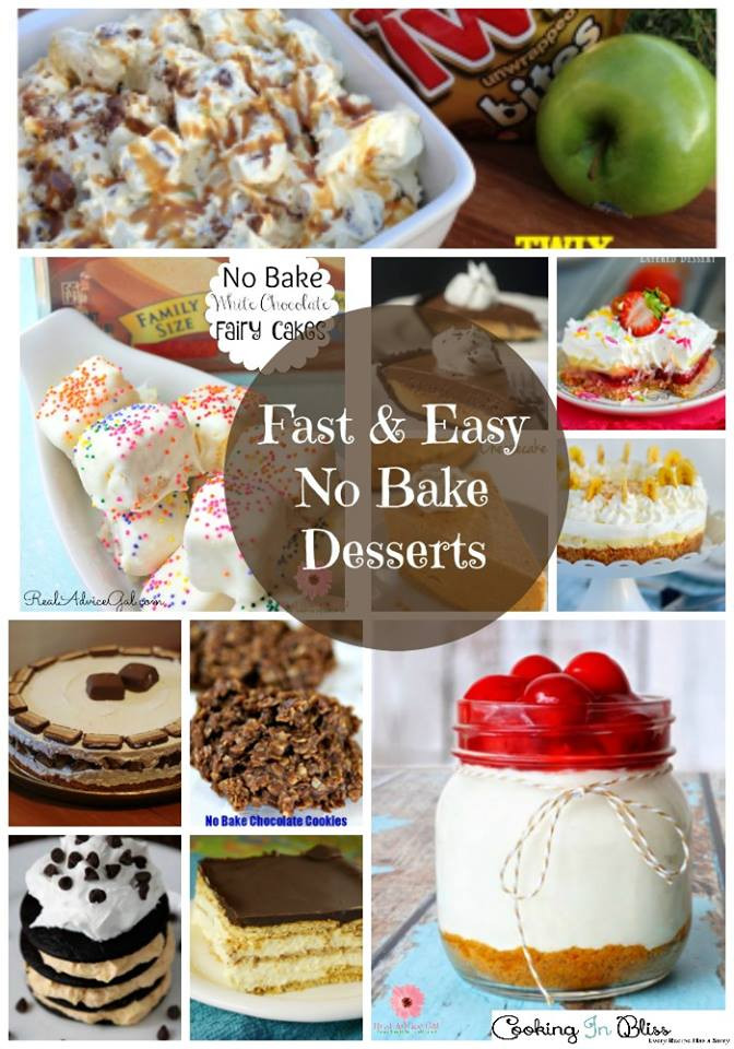 Quick And Easy No Bake Desserts
 Fast and Easy No Bake Desserts Cooking in Bliss