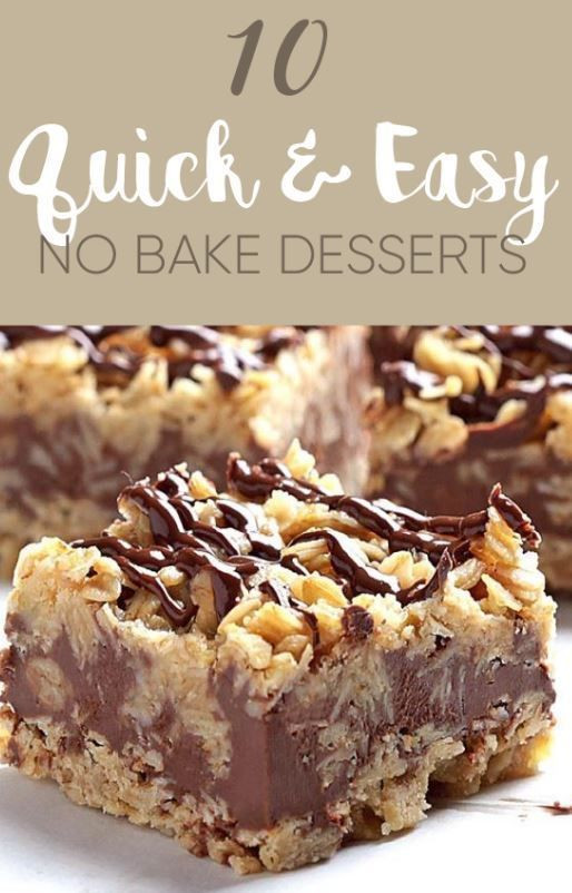Quick And Easy No Bake Desserts
 10 Quick And Easy No Bake Desserts Cookies