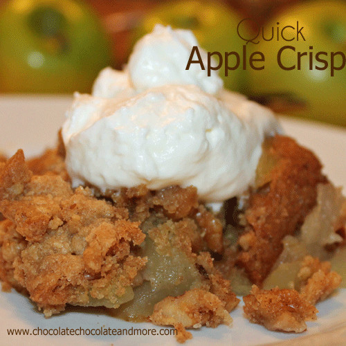 Quick Apple Dessert Recipes
 Quick Apple Crisp Recipe