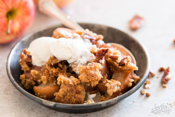 Quick Apple Dessert Recipes
 Quick Apple Crisp made from scratch with oatmeal topping