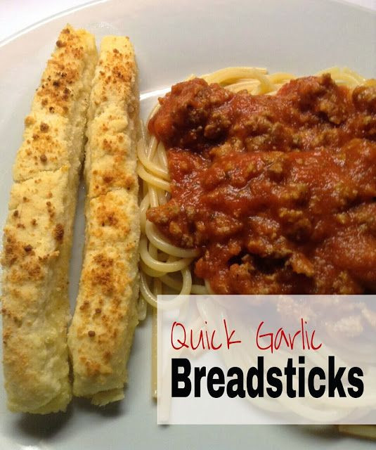 Quick Bread Sticks
 Mandy s Food for Thought Quick Garlic Breadsticks no