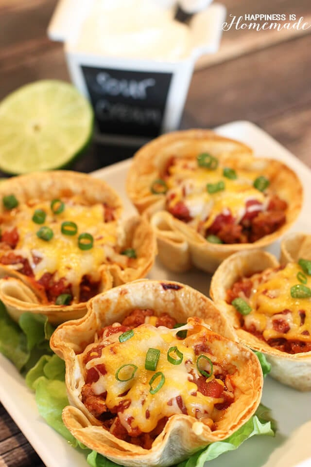 Quick Dinner Recipe
 Easy Dinner Recipes 30 Minute Taco Cups Happiness is