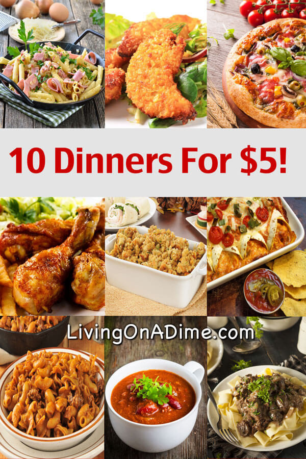 Quick Dinner Recipes For 4
 10 Dinners For $5 Cheap Dinner Recipes And Ideas